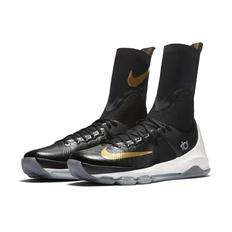 Nike KD 8 Elite Away Black/Metallic Gold-Sail (834185-071)