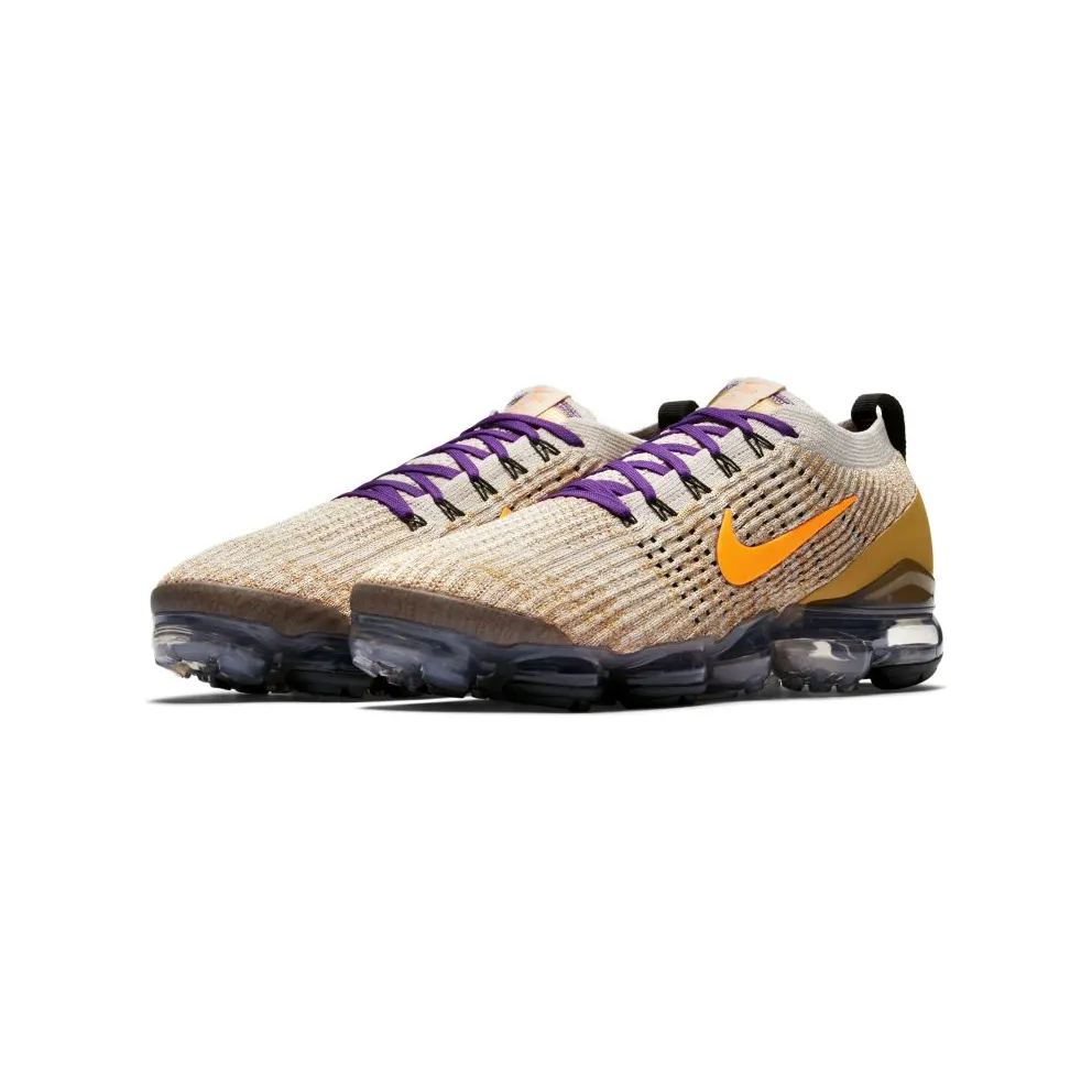 Nike Air VaporMax Flyknit 3 Desert Sand Desert Sand/Total Orange-Voltage Purple (AJ6900-008)