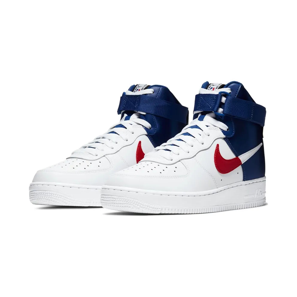 Nike Air Force 1 ’07 High Clippers White/Rush Blue/University Red (BQ4591-102)