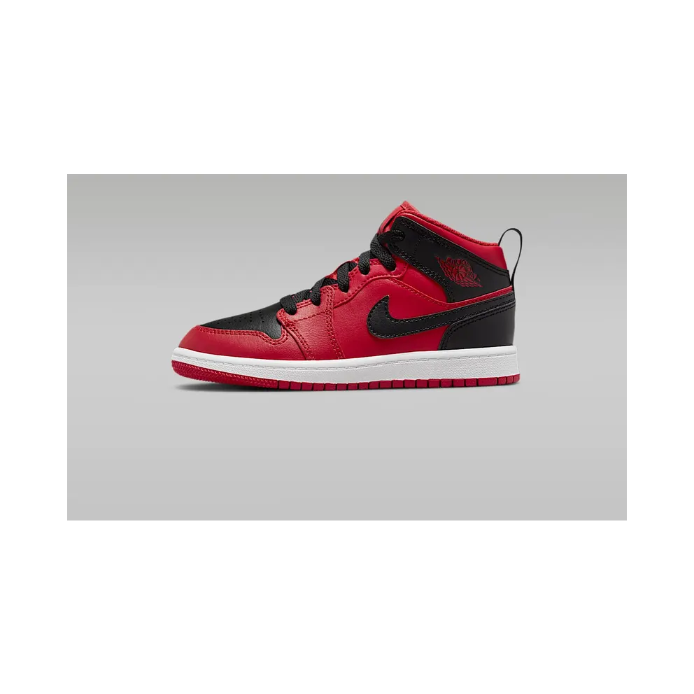 Air Jordan 1 Mid Reverse Bred (PS) (640734-660)