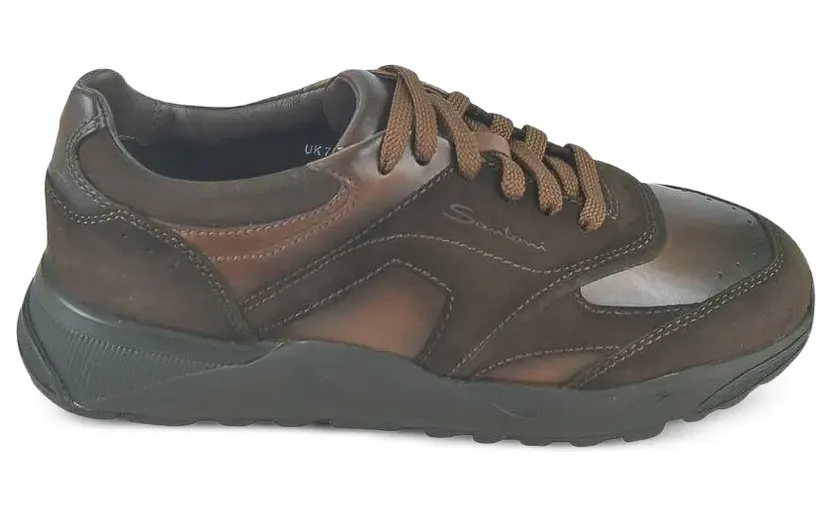 Santoni panelled leather “Brown” (MBIM22112NERTSBBT60)