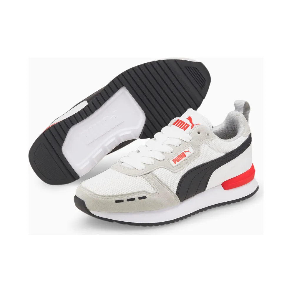 PUMA R78 Youth White/Black/High Risk Red (373616-24)