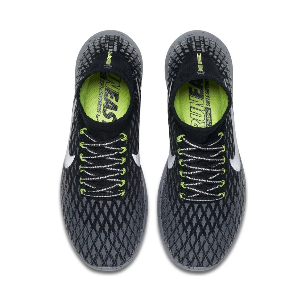 Nike Lunarepic Flyknit Shield Black Silver Volt (W) Black/Metallic Silver-Dark Grey-Stealth (849665-001)