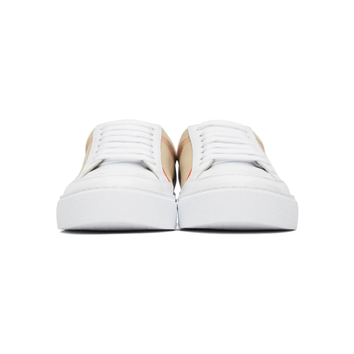 Burberry House Check Sneakers Archive Beige White (W) (8024326) (2)