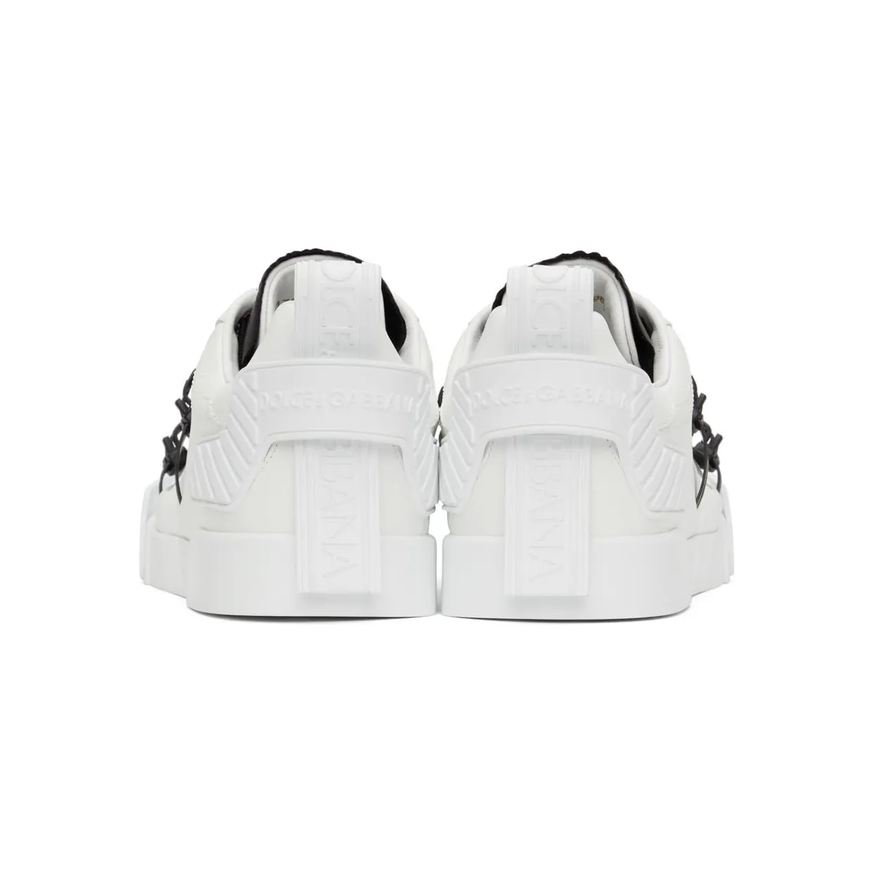 Dolce & Gabbana Black Portofino Sneakers (CS1783 AJ986) (4)