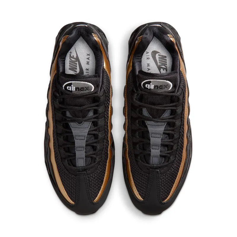 Nike Air Max 95 Black / Light Charcoal / Metallic Gold (IR1129-001)