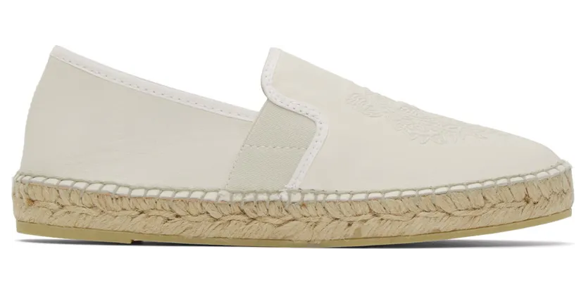 KENZO Espadrilles élastiques Tigre en cuir (FA62ES188L73)