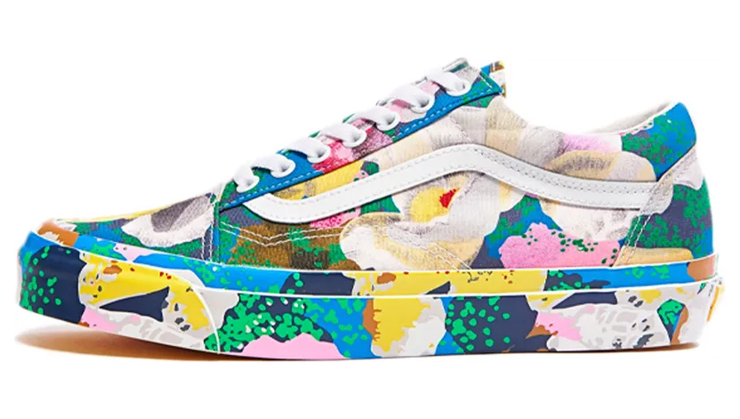 Kenzo Multicolor Vans Edition OG Old Skool LX Sneakers (VN0A4P3X01H)