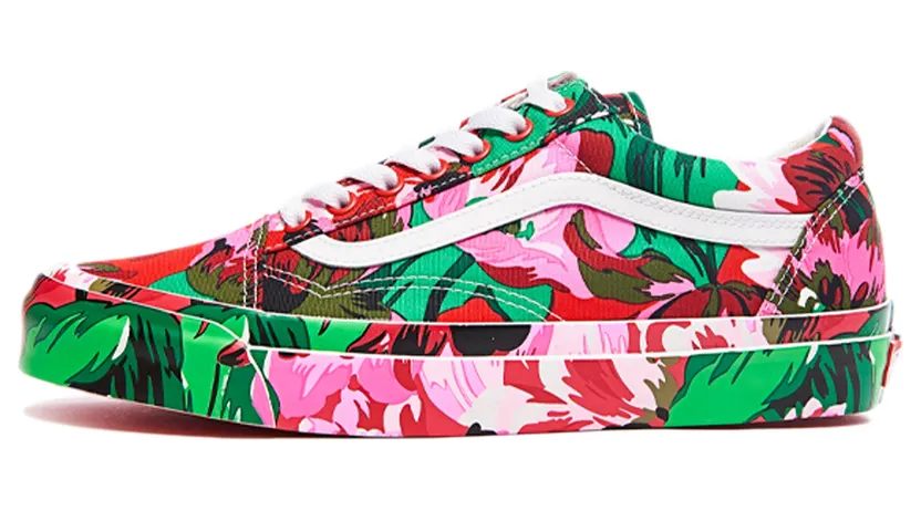 Kenzo Multicolor Vans Edition OG Old Skool LX Sneakers (VN0A4P3X02G)