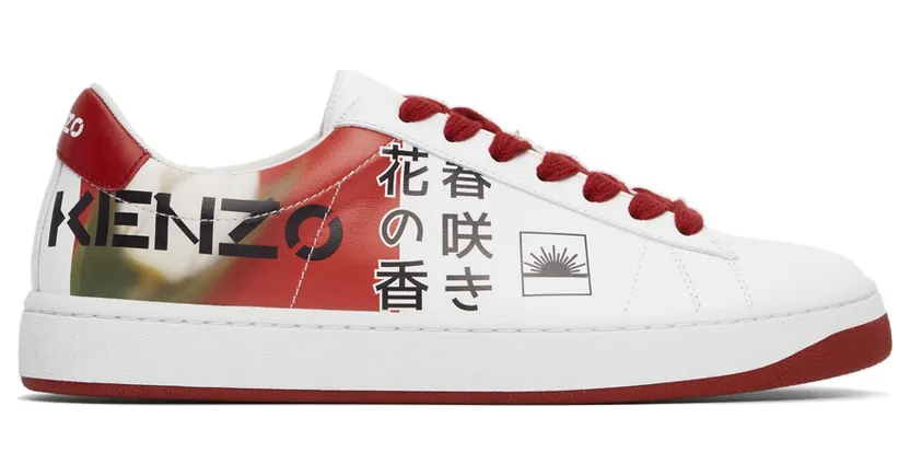 Kenzo White & Red Kourt Logo (FC55SN170L71)
