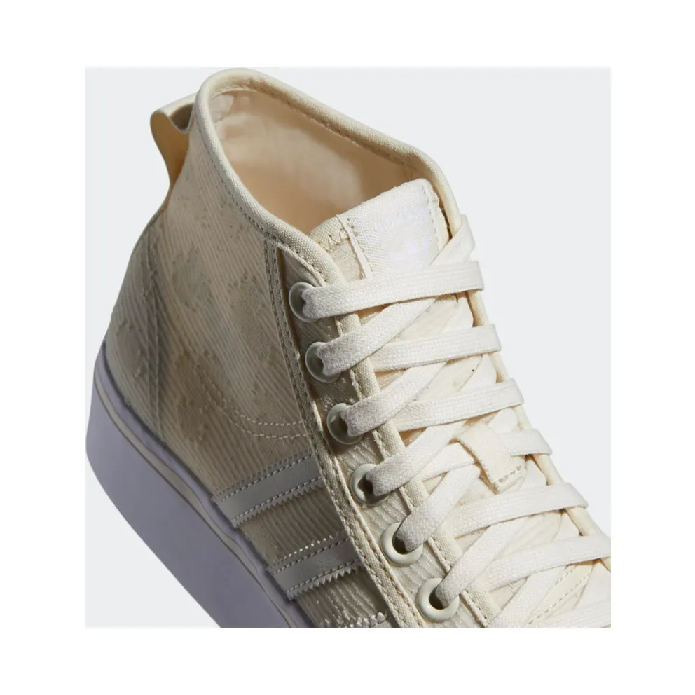 Adidas Nizza Platform Mid Cream White / Cream White / Cloud White (GX8356)