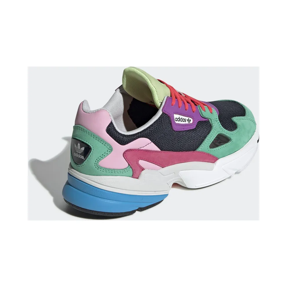 adidas Falcon Collegiate Navy Multi-Color (W) Collegiate Navy/Collegiate Navy/Hi-Res Green (CG6211)