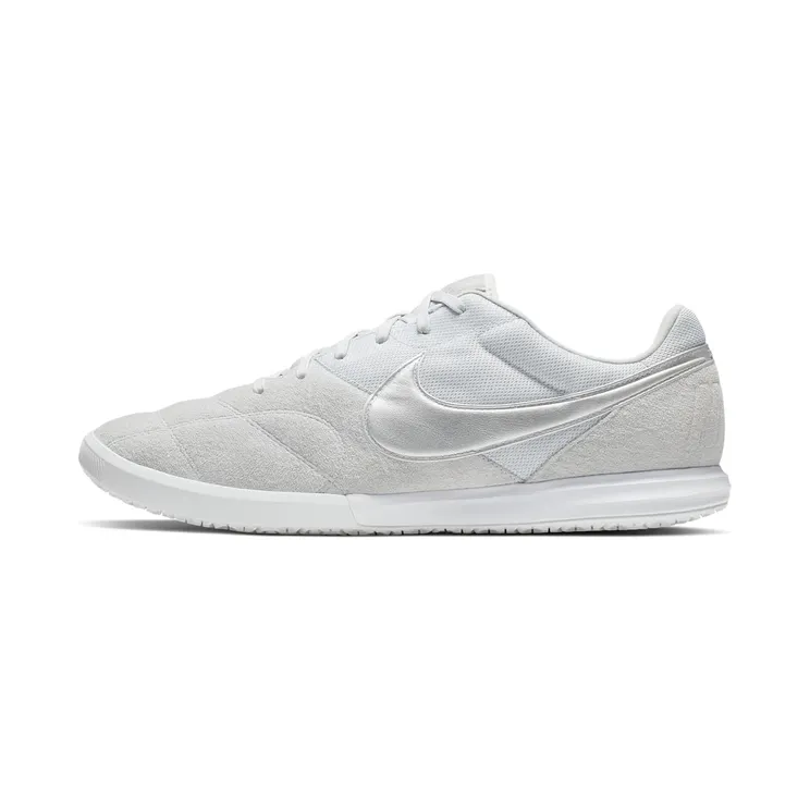 Nike Tiempo Premier II Sala IC “Pure Platinum / White / Metallic Silver” (AV3153-002)