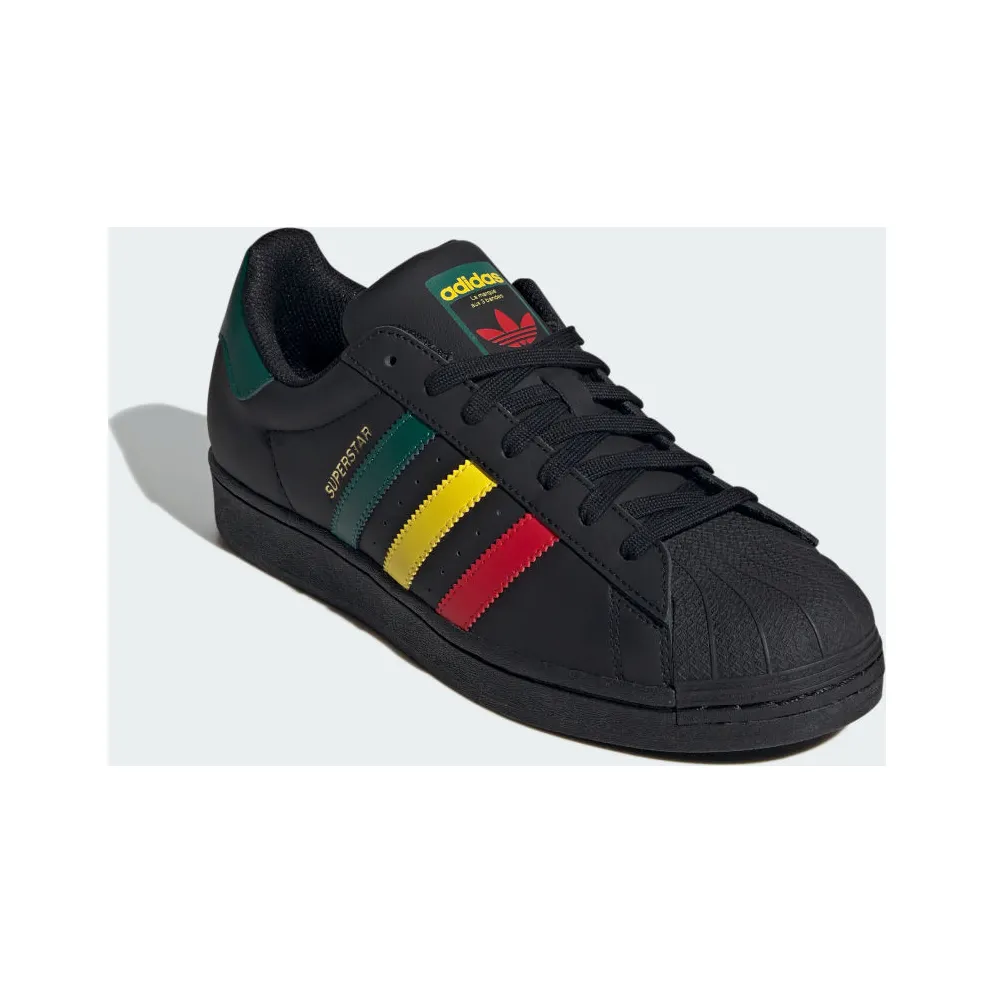 adidas Superstar Core Black / Yellow / Collegiate Green (IH3121)