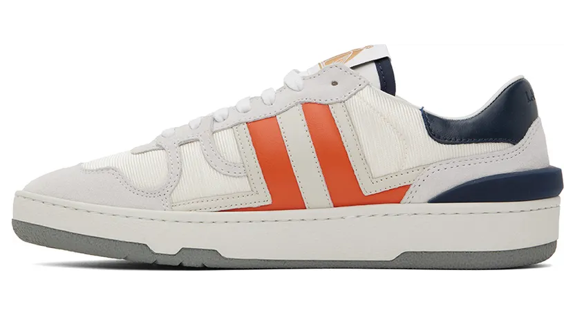 Lanvin Gray & Orange Clay Sneakers (FM-SKDK00-MESU-H22) (3)