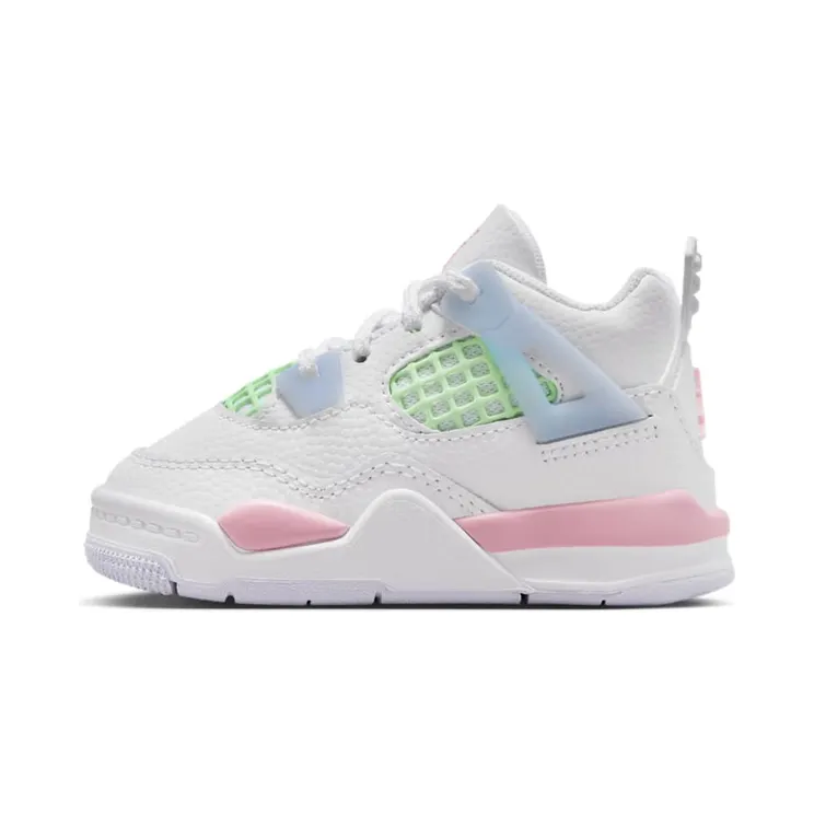 Air Jordan 4 TD Valentine’s Day “White / Half Blue / Vapour Green / Medium Soft Pink” (IB7070-100)