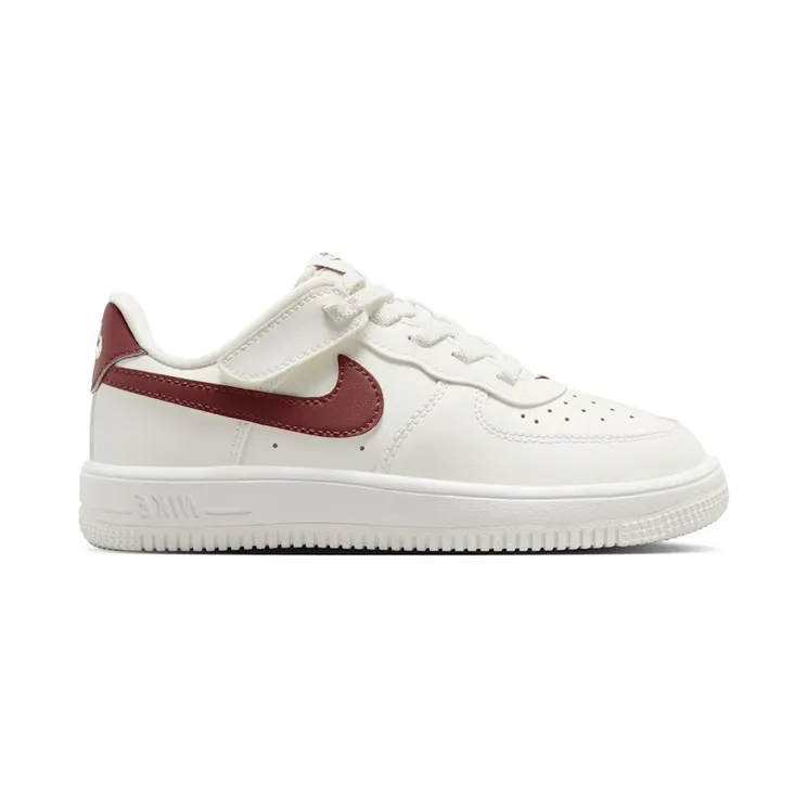 Nike Force 1 Low EasyOn White Team Red Solid White Outsole (FN0237-120)