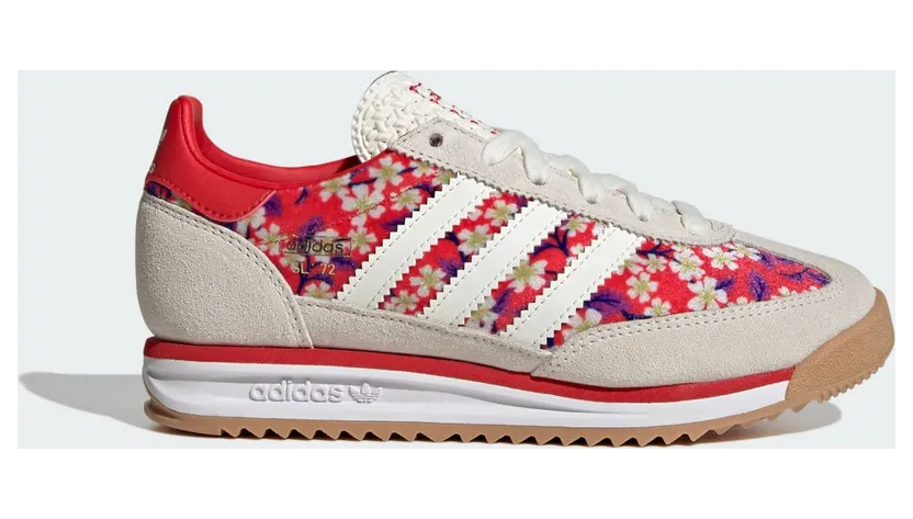 Adidas SL 72 RS x Liberty London Kids Red / Off White / Alumina (JQ8382)