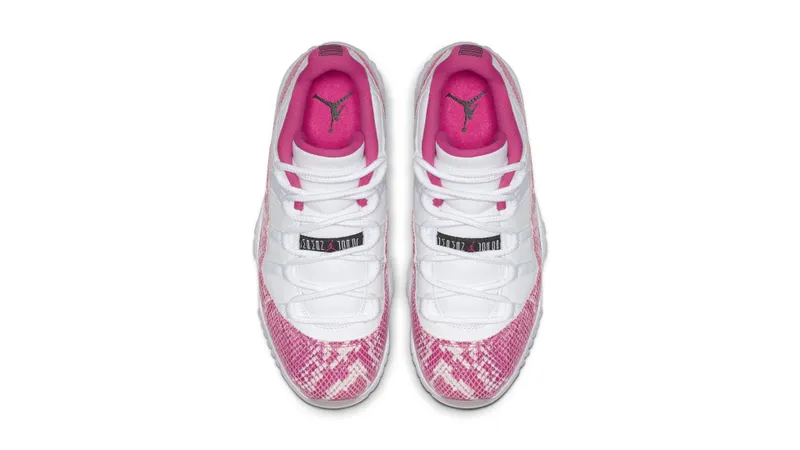Jordan 11 Retro Low Pink Snakeskin (W) (2019) White/Watermelon/Black (AH7860-106)