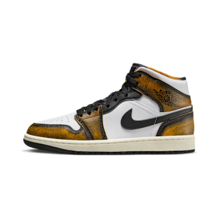 Jordan Air Jordan 1 Mid SE “Black/Taxi-White-Sail” (DQ8417-071)