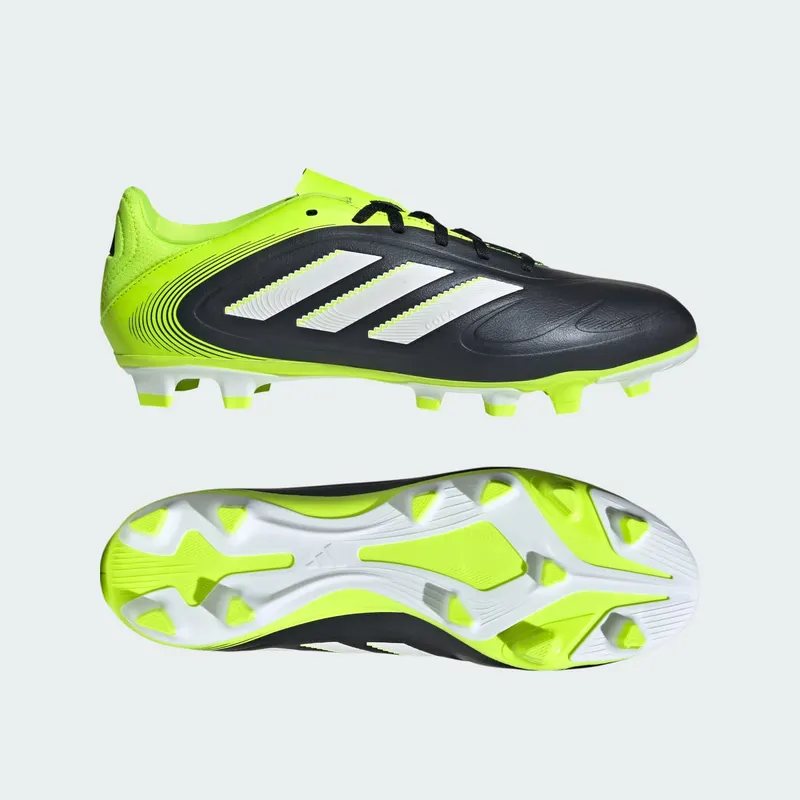adidas Copa Pure 3 Club FG/MG Core Black Cloud White Lucid Lemon (JR2896)