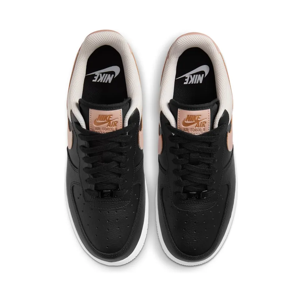 Nike Air Force 1 ’07 “Black / Light Orewood Brown / White / Metallic Red Bronze” (CU5311-001)