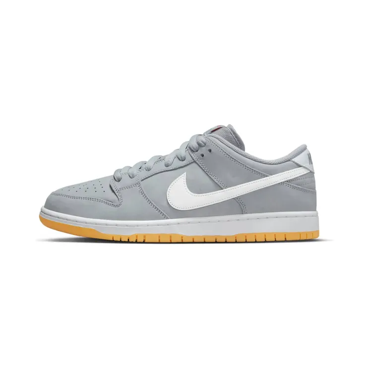 Nike SB Dunk Low Pro ISO “Wolf Grey / Gum Light Brown / White” (DV5464-001)