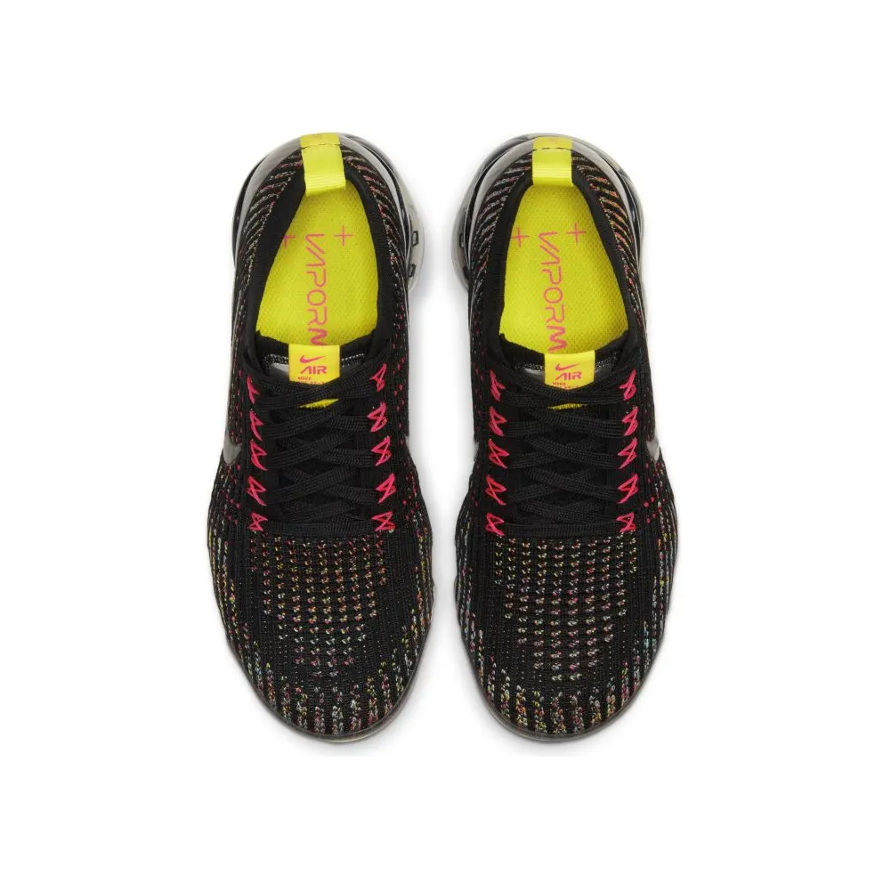 Nike Air VaporMax Flyknit 3 Black Multi-Color (W) Black/Blue Fury-Sonic Yellow-Black (AJ6910-009)