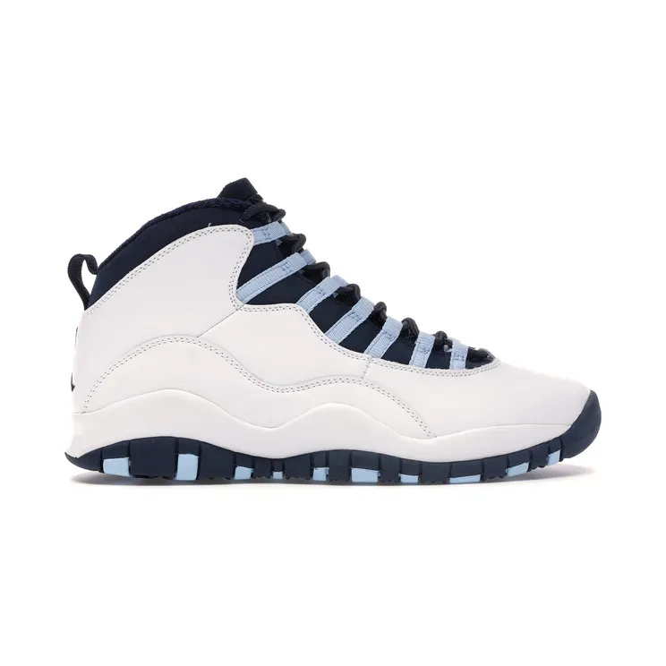 Air Jordan 10 Retro ‘Ice Blue’ 2005 White/Obsidian-Ice Blue-V Red (310805-141)