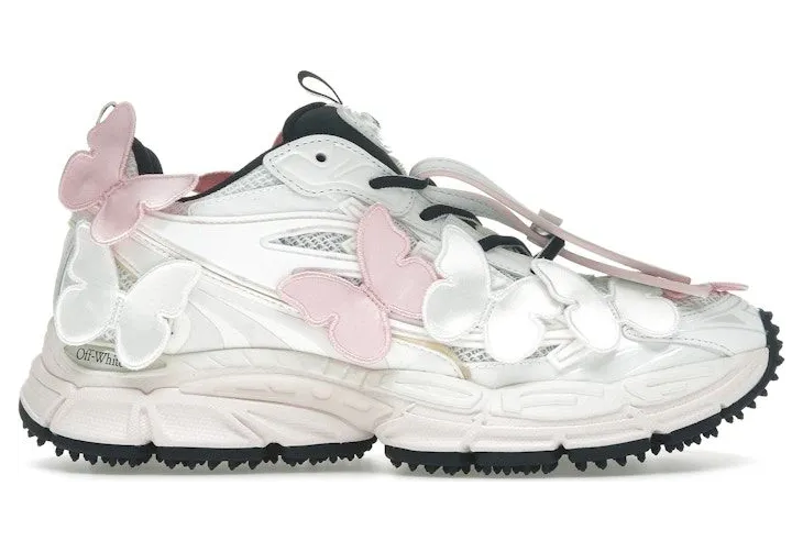 OFF-WHITE Be Right Back Pink White Butterflies (OWIA289W24FAB0023001)