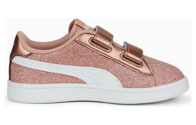 Puma Smash v2 Glitz Glam Kid Roze/Wit/Goud (367378-29)
