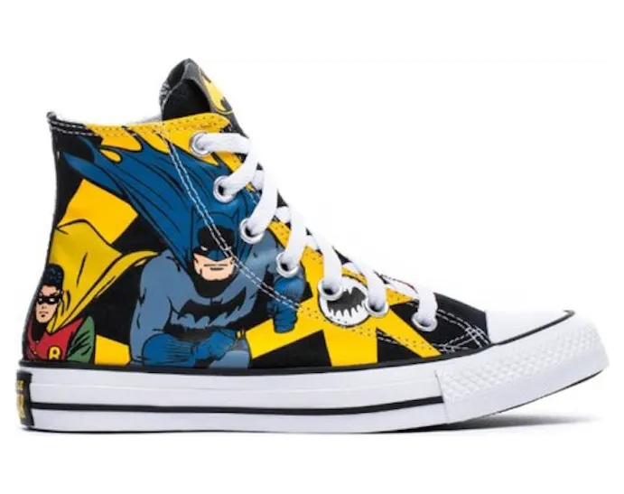 Converse Converse x Batman Chuck Taylor All Star High Top Black/white/lemon Chrome (167304C)