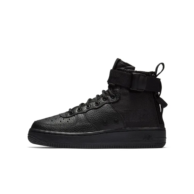 Nike SF Air Force 1 Mid Triple Black (GS) Black/Black-Black (AJ0424-003)