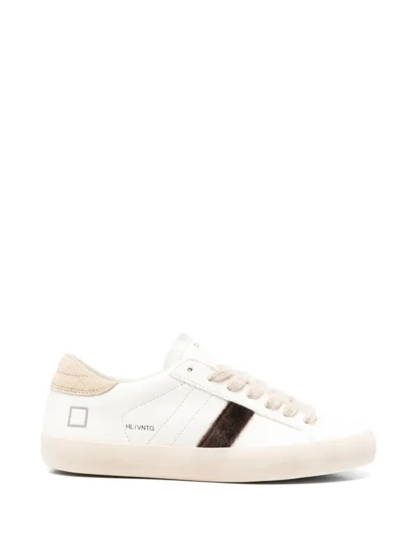 D.A.T.E. Sneakers mit Kontrasteinsätzen – Weiß (W451HLVNMK)