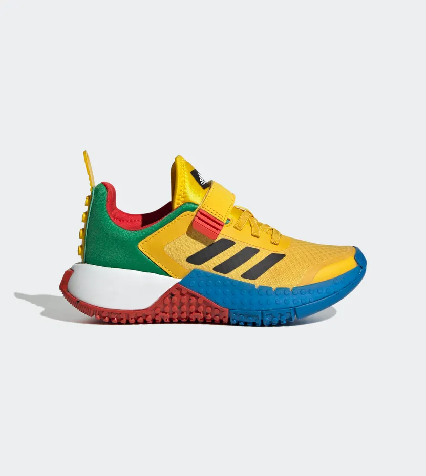 adidas adidas DNA x LEGO® met Elastische Veters en Klittenband Eqt Yellow / Core Black / Shock Blue (HQ1310)