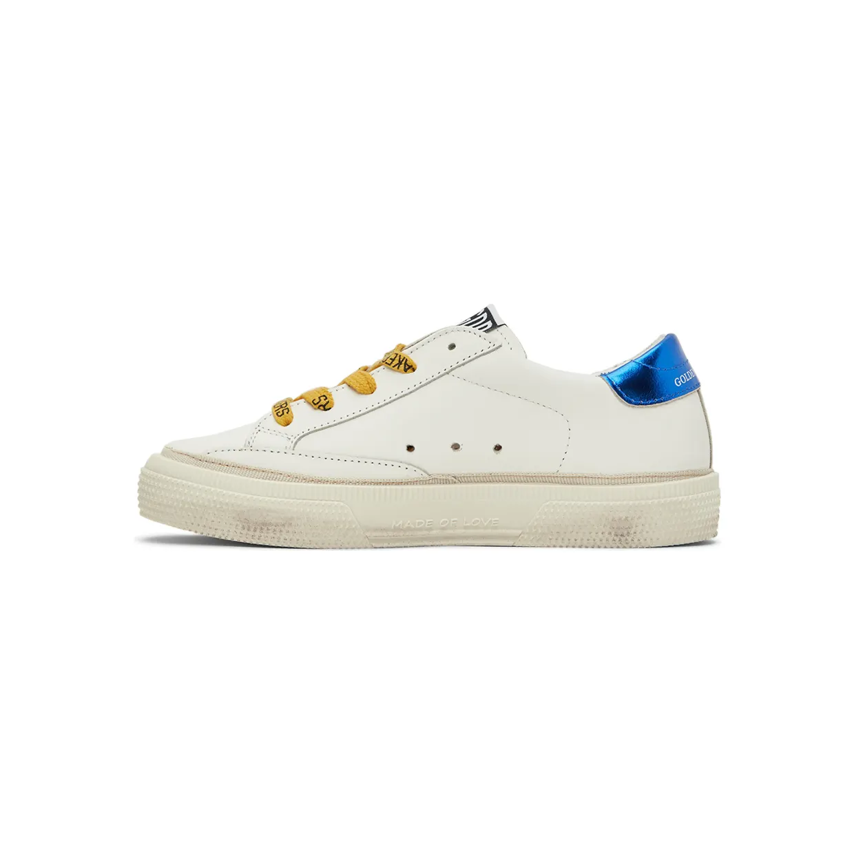 Golden Goose Kids White & Orange May Print Star Sneakers (GYF00299.F002816.10970) (3)