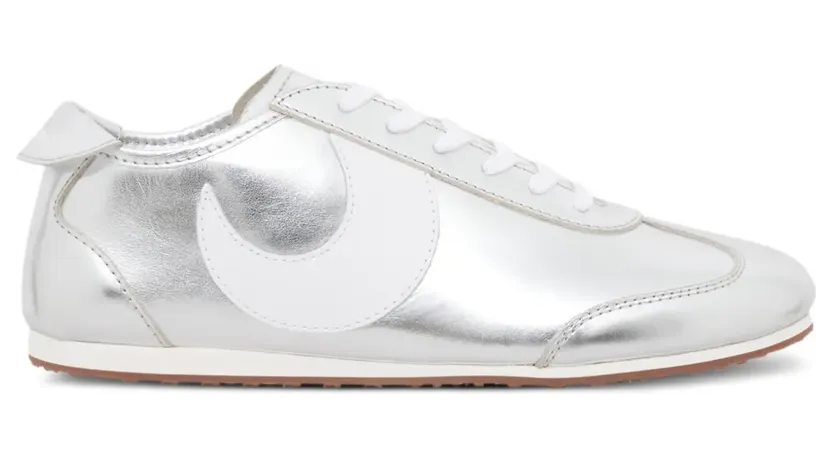 Marine Serre MS Astra leren met metallic-effect “Grey” (MSN001ARLEA0058)