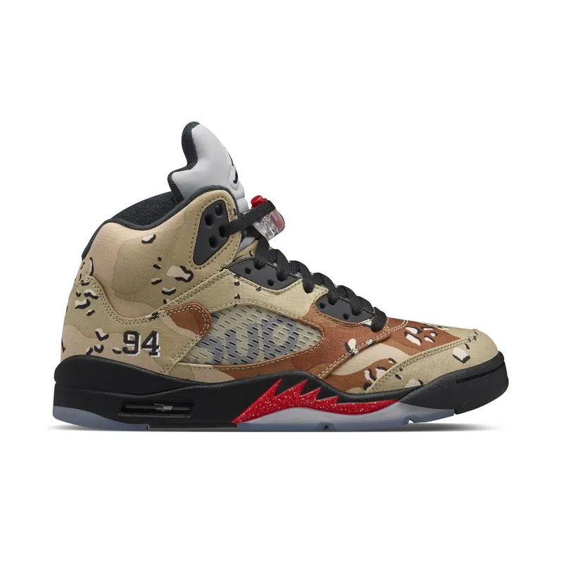 Air Jordan x Supreme Nike AJ V 5 Retro Desert Camo (824371-201)