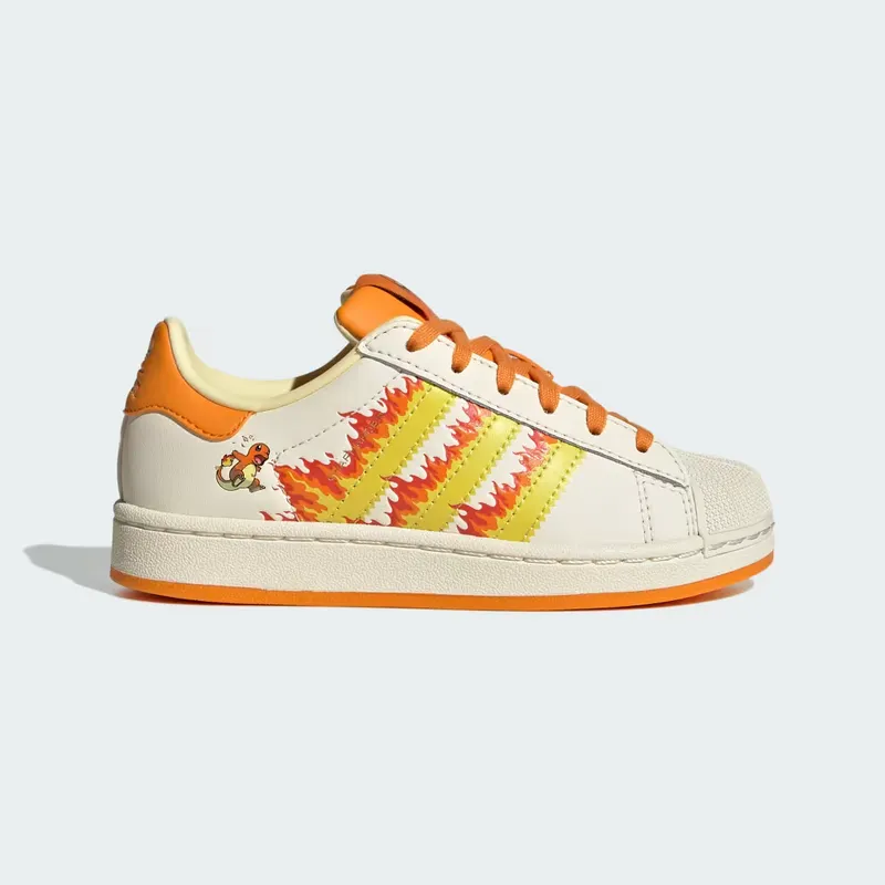 adidas Pokémon Superstar II “Cream White / Shock Yellow / Bright Orange” (KJ5618)