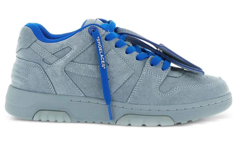 OFF-WHITE Out Of Office OOO Low Tops Blue Grey FW25 (OMIA189F25LEA0094040)