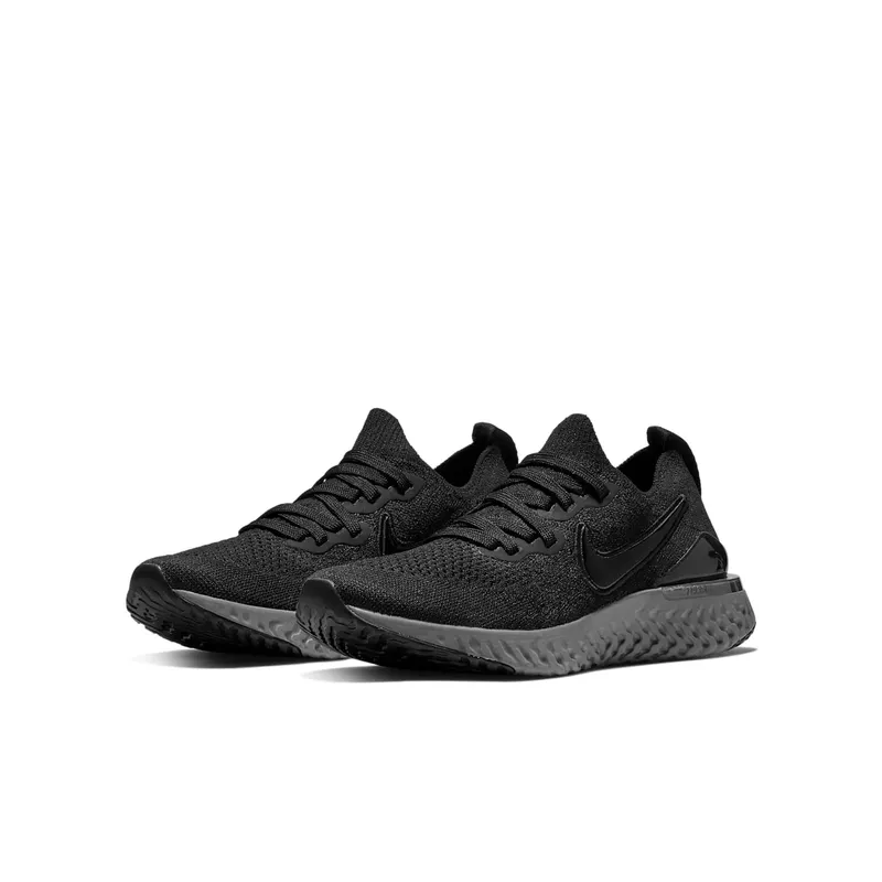 Nike Epic React Flyknit 2 Black Anthracite (GS) Black/White-Anthracite-Black (AQ3243-002)