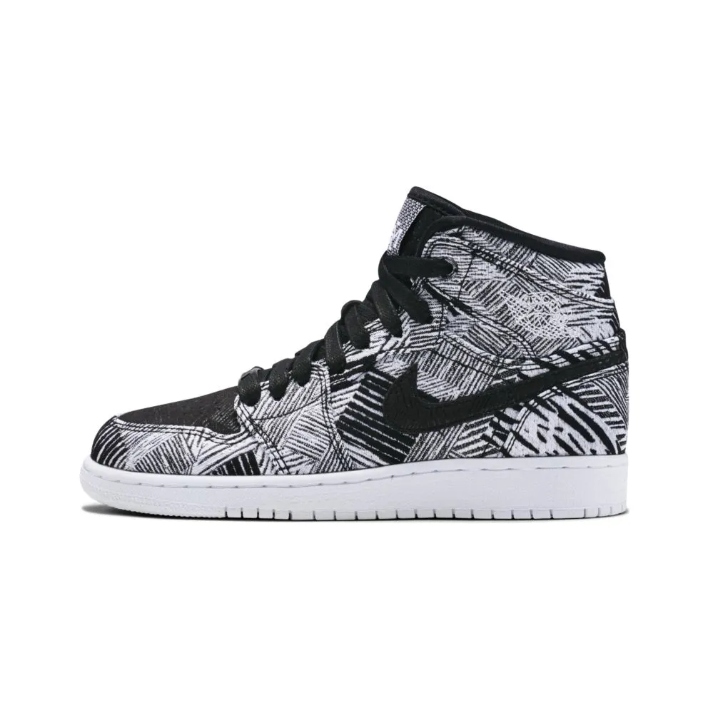 Jordan 1 Retro BHM 2015 (GS) White/Black (739640-110)