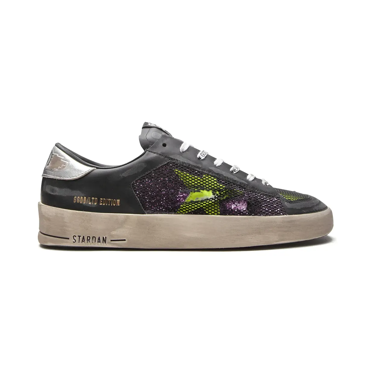 Golden Goose Stardan met glitterdetail “Black” (GMF00128F000902)