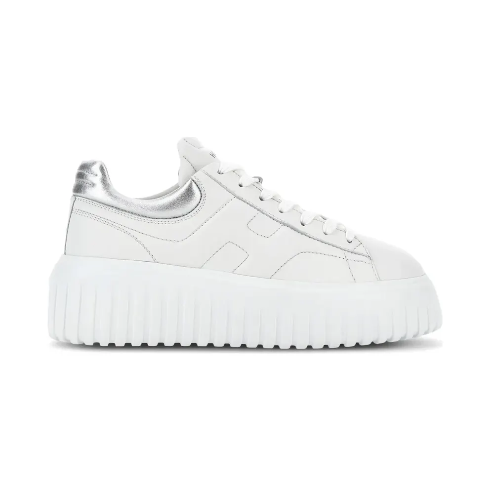Hogan H-Stripes leren with plateauzool – White (HXW6450FC60KU0)