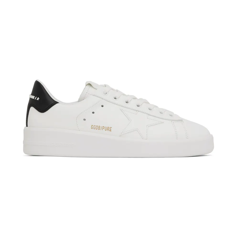 Golden Goose White & Black Purestar Sneakers (GMF00197.F000537.10283)