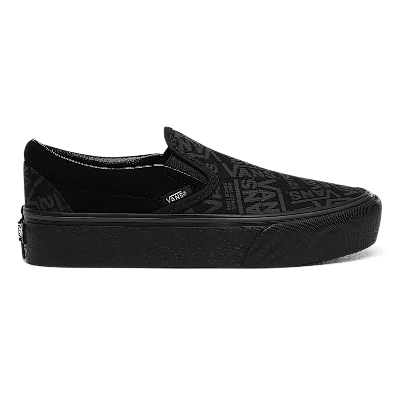 VANS Vans 66 Classic Slip-on Platform Shoes (Black)