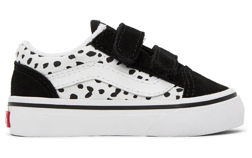 Vans Baby Black & White Old Skool V Sneakers (VN0A4VJJ6BT)