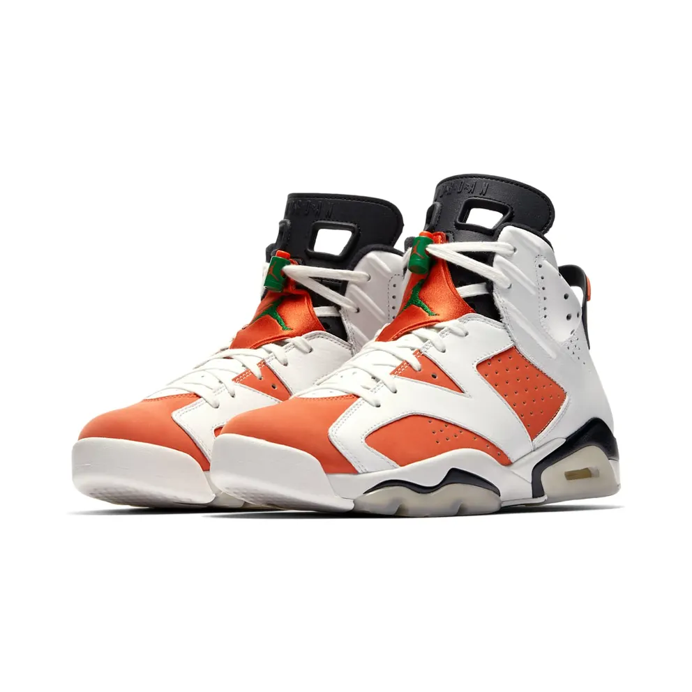 Jordan 6 Retro Gatorade Like Mike White Summit White/Team Orange-Black (384664-145)