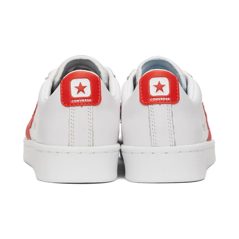 Converse Pro Leather Low Top White/bright Poppy/white (170756C)