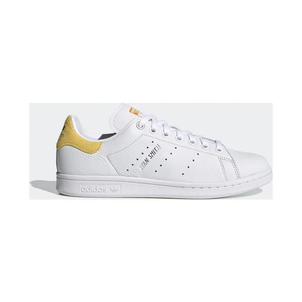adidas Stan Smith Schuh Cloud White / Silver Metallic / Corn Yellow (H69023)